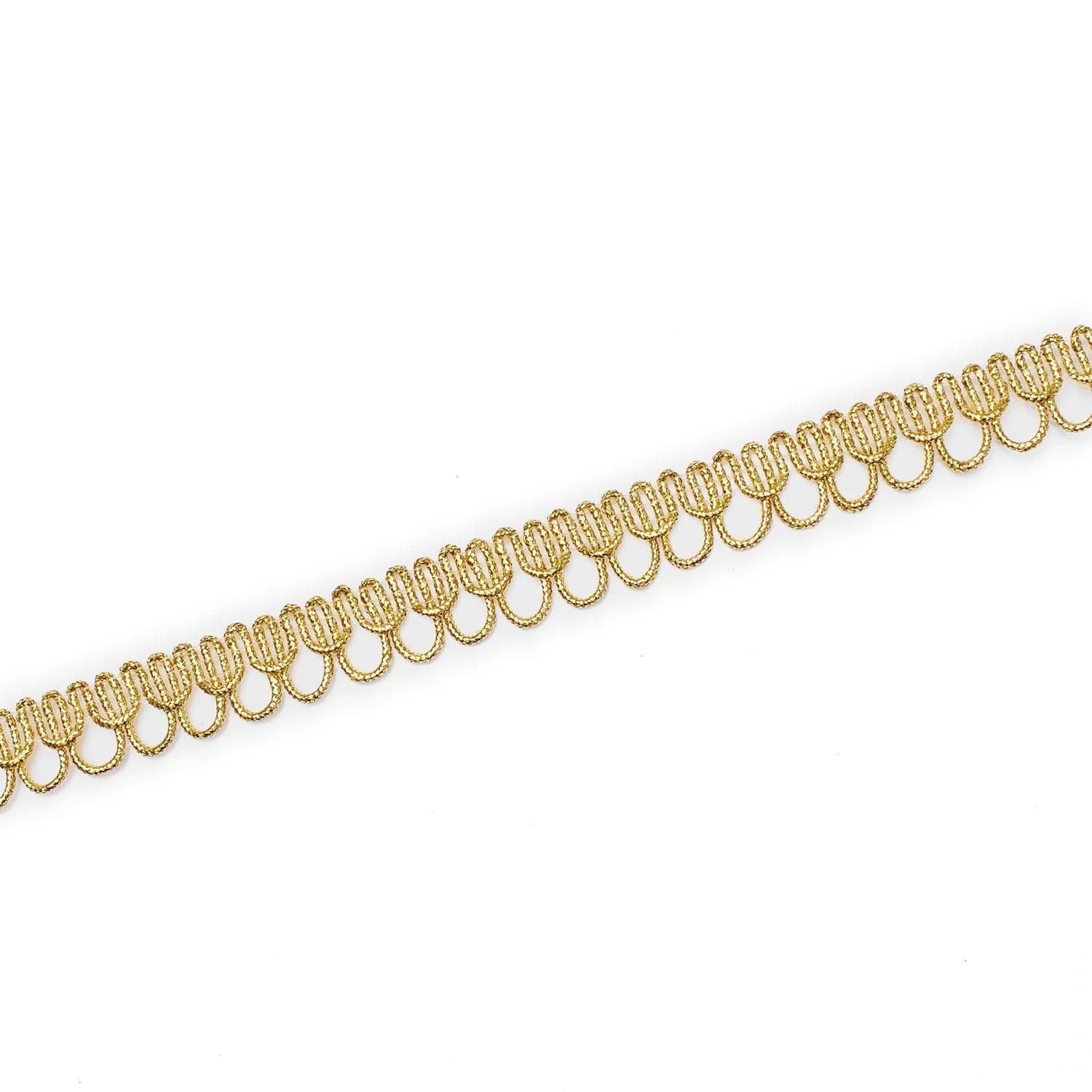 1/2 Inch Fancy Loop Corded Metallic Trim (25 Yards) - Image 6
