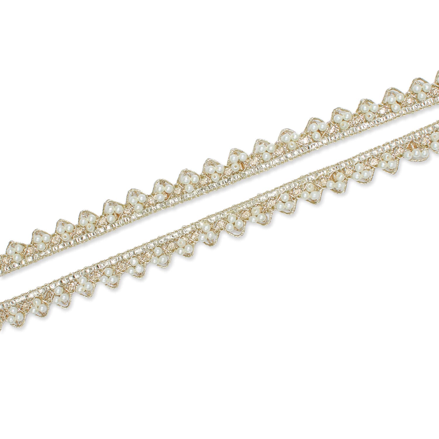 1/2 Inch Tri Bead Metallic Corded Trim (9.8 Yards / 9 Meters) - Image 12