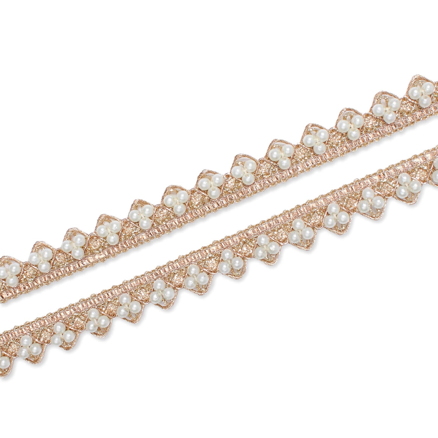 1/2 Inch Tri Bead Metallic Corded Trim (9.8 Yards / 9 Meters) - Image 3