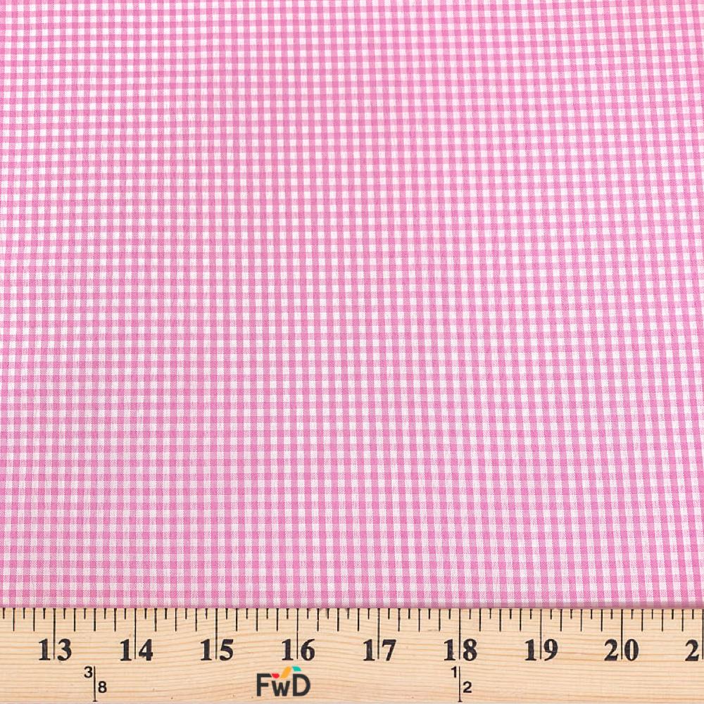 2 mm Gingham Check Plaid Polyester Cotton Poplin - Image 16