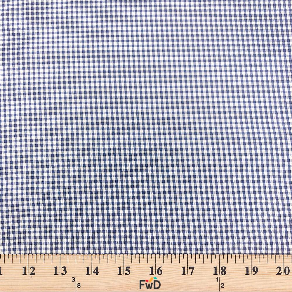 2 mm Gingham Check Plaid Polyester Cotton Poplin - Image 22