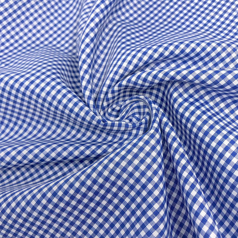 2 mm Gingham Check Plaid Polyester Cotton Poplin - Image 23