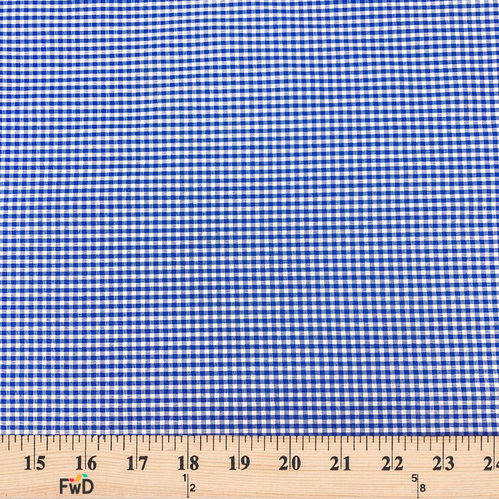 2 mm Gingham Check Plaid Polyester Cotton Poplin - Image 25