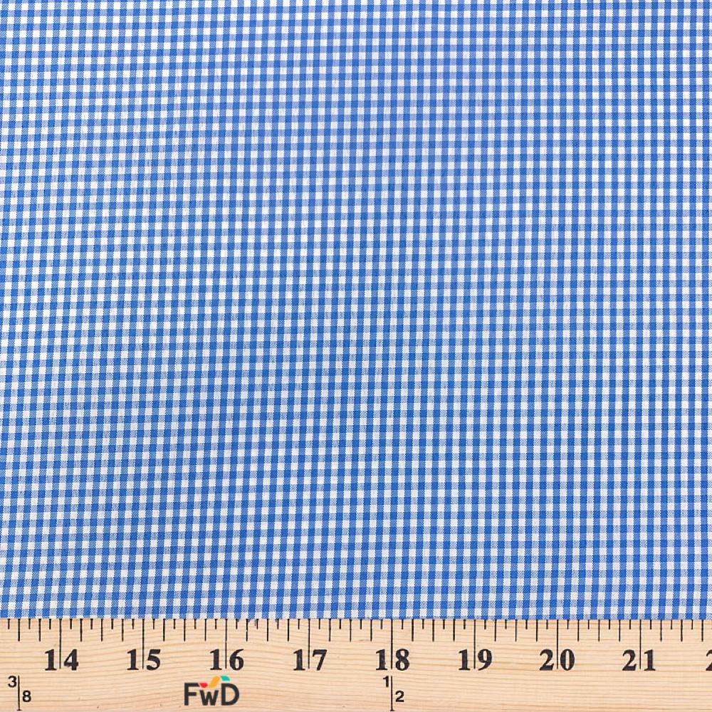 2 mm Gingham Check Plaid Polyester Cotton Poplin - Image 28