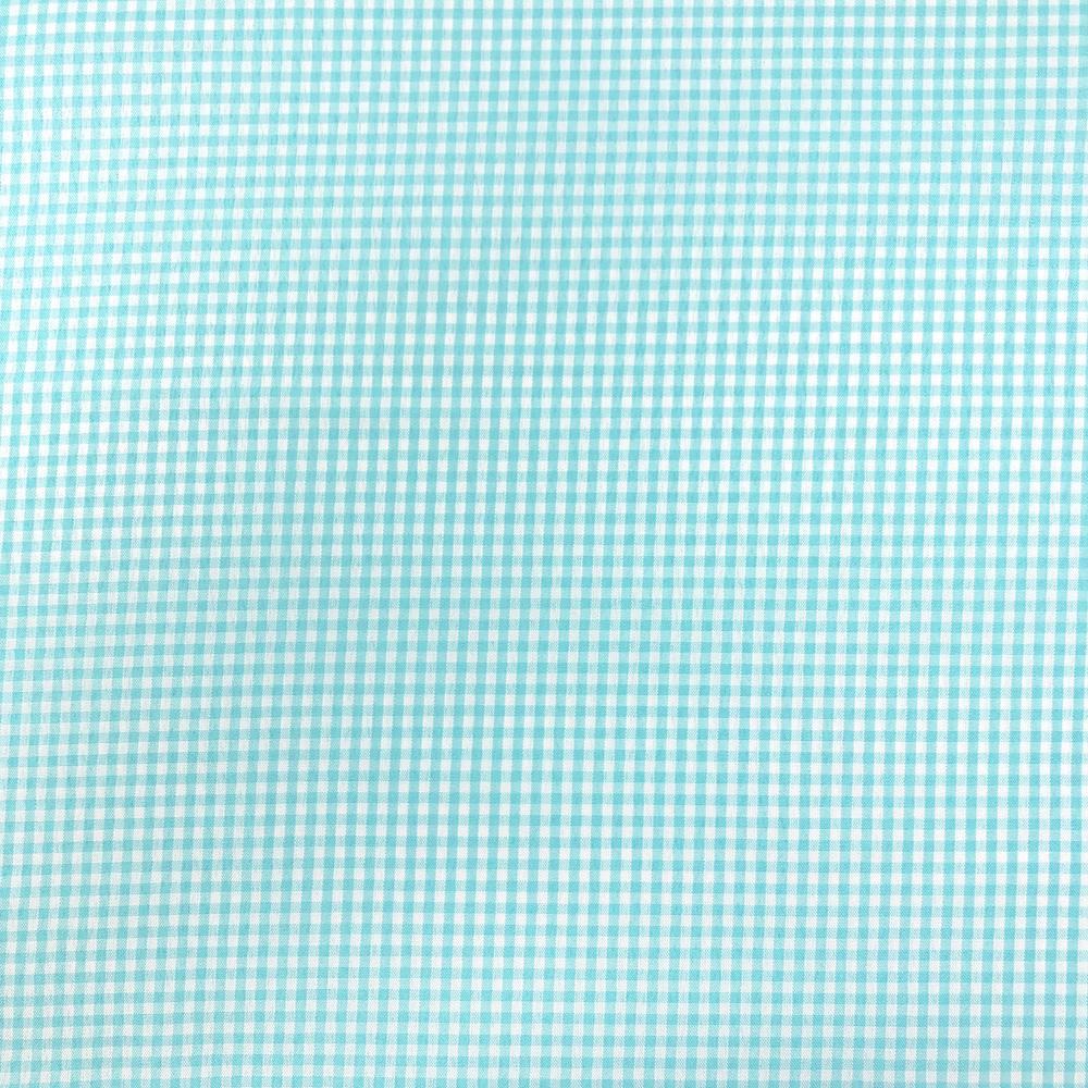 2 mm Gingham Check Plaid Polyester Cotton Poplin - Image 30