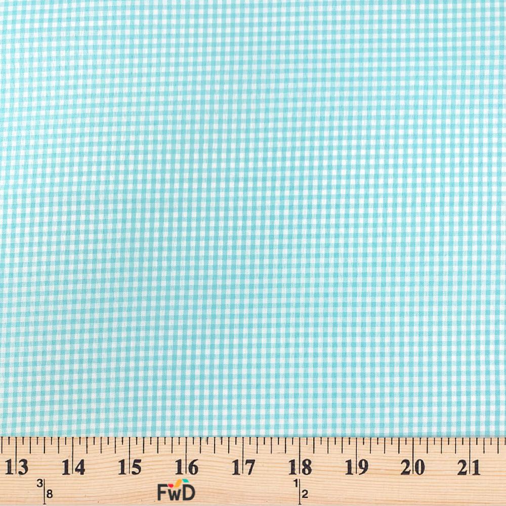 2 mm Gingham Check Plaid Polyester Cotton Poplin - Image 31