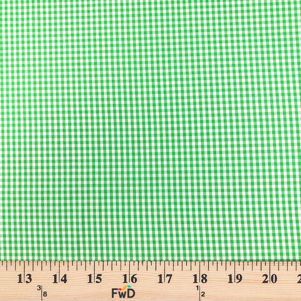 2 mm Gingham Check Plaid Polyester Cotton Poplin - Image 34