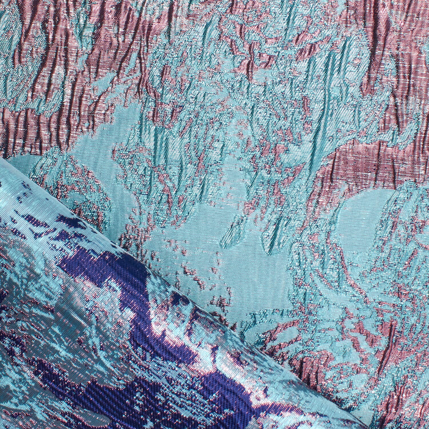 Abstract Plain Woven Crinkle Metallic Brocade Jacquard - Image 20