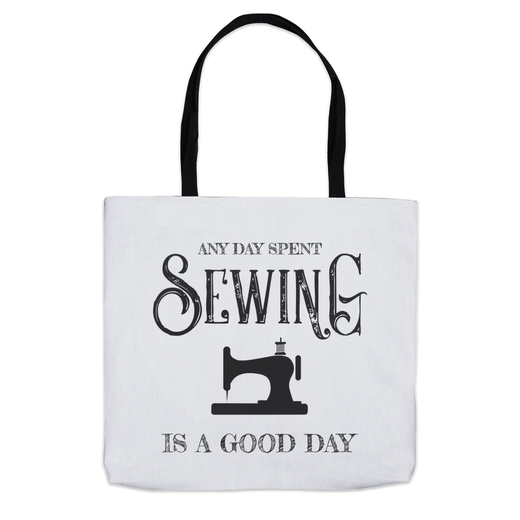 Any Day Spent Sewing Is A Good Day Tote Bag - Image 5