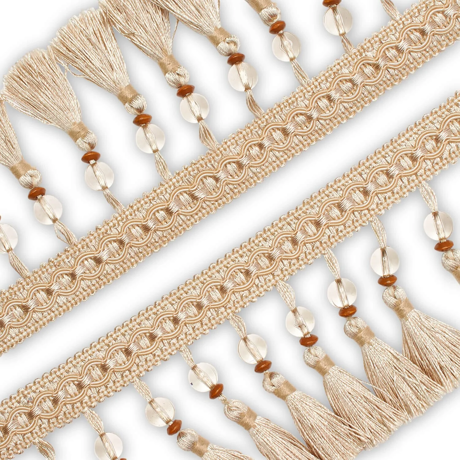 Beaded Tassel Fringe Trim - Image 3