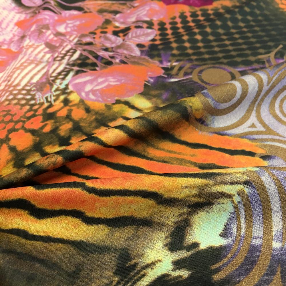 Bella Purple Printed Cotton - Image 2
