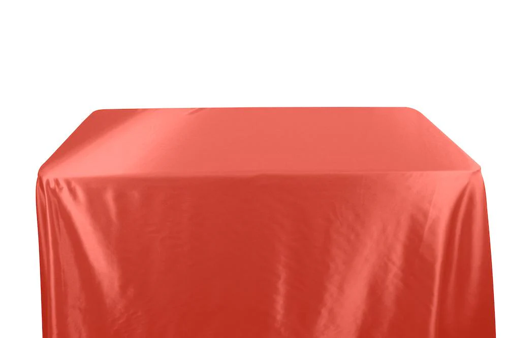 Bridal Satin Banquet Rectangular Table Covers - 8 Feet - Image 11