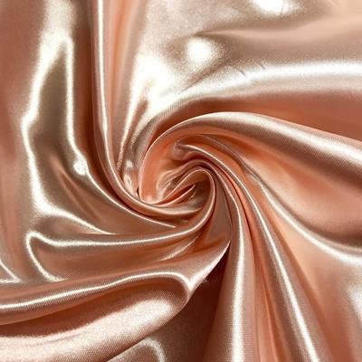 Bridal Satin Rod Pocket Curtains - Peach - Image 3