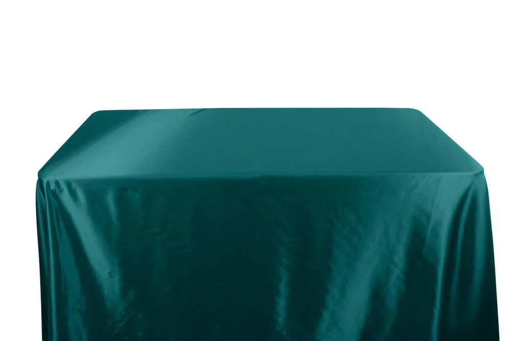 Charmeuse Satin Banquet Rectangular Table Covers - 6 Feet - Image 28
