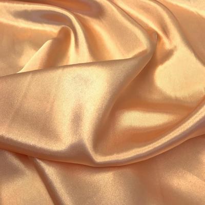 Charmeuse Satin Rod Pocket Curtains - Peach - Image 3