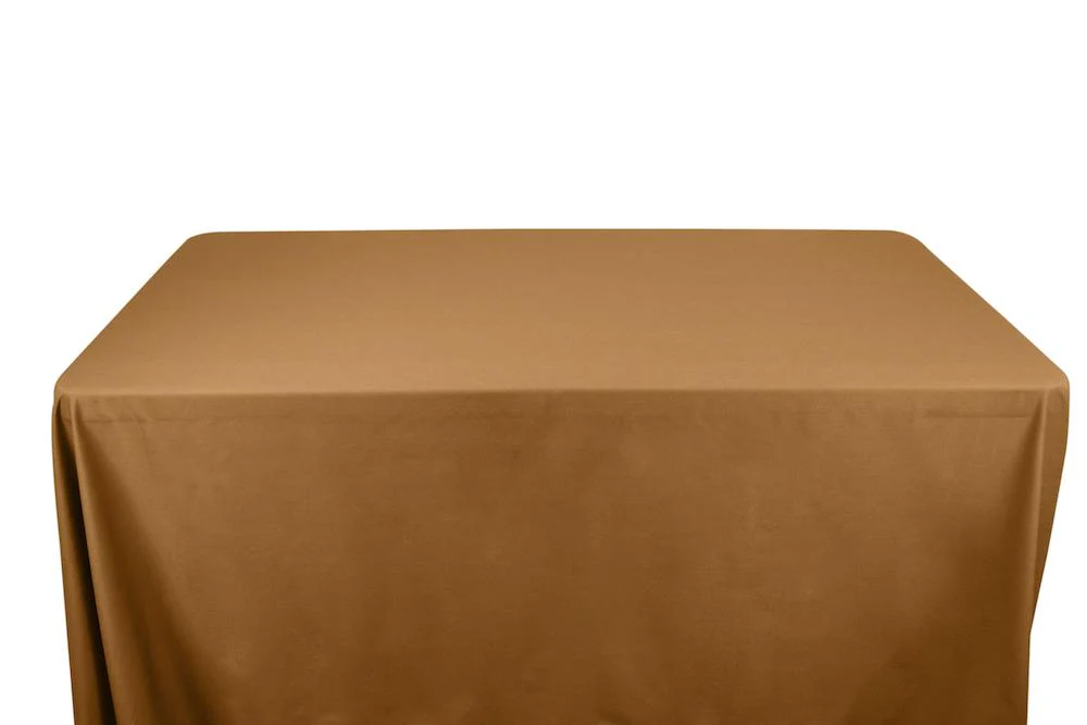 Cotton Polyester Broadcloth Banquet Rectangular Table Covers - 6 Feet - Image 37