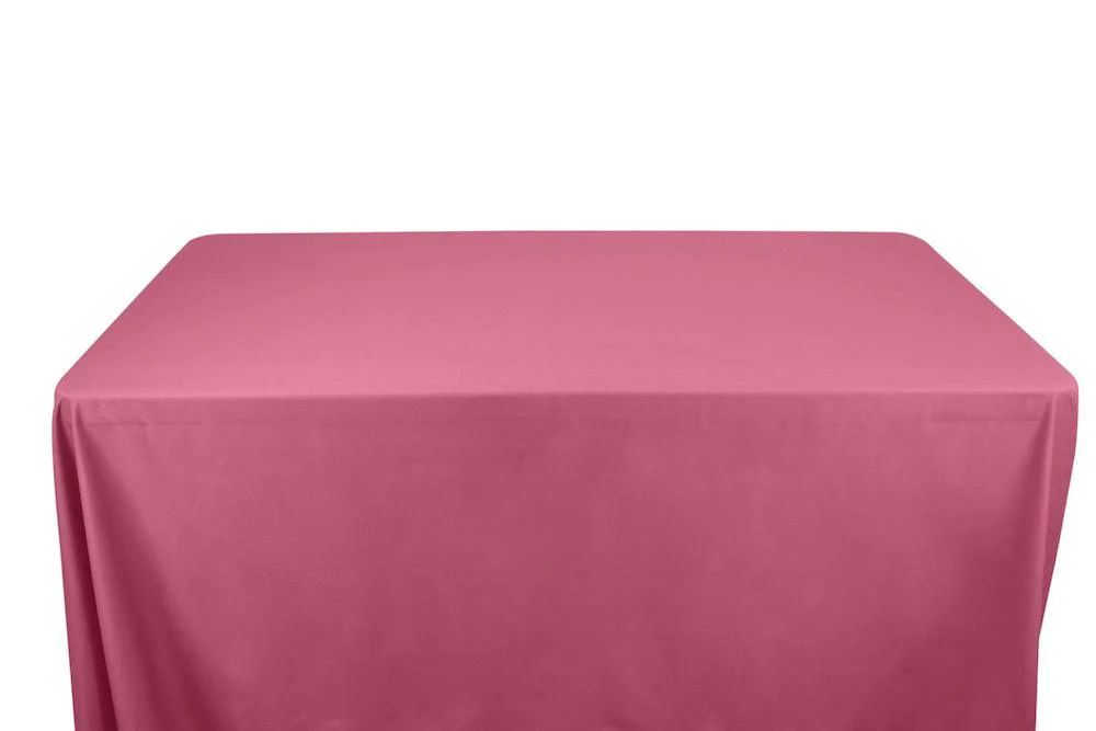 Cotton Polyester Broadcloth Banquet Rectangular Table Covers - 8 Feet - Image 7