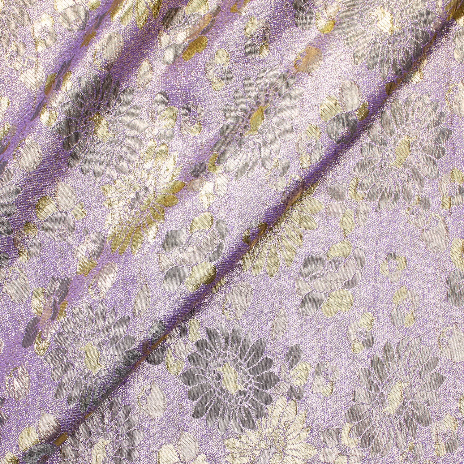 Daisy Floral Metallic Polyester Jacquard