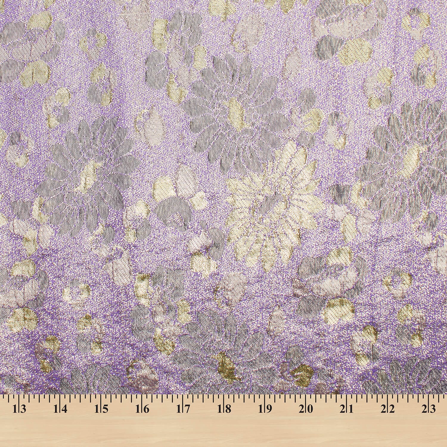 Daisy Floral Metallic Polyester Jacquard - Image 3