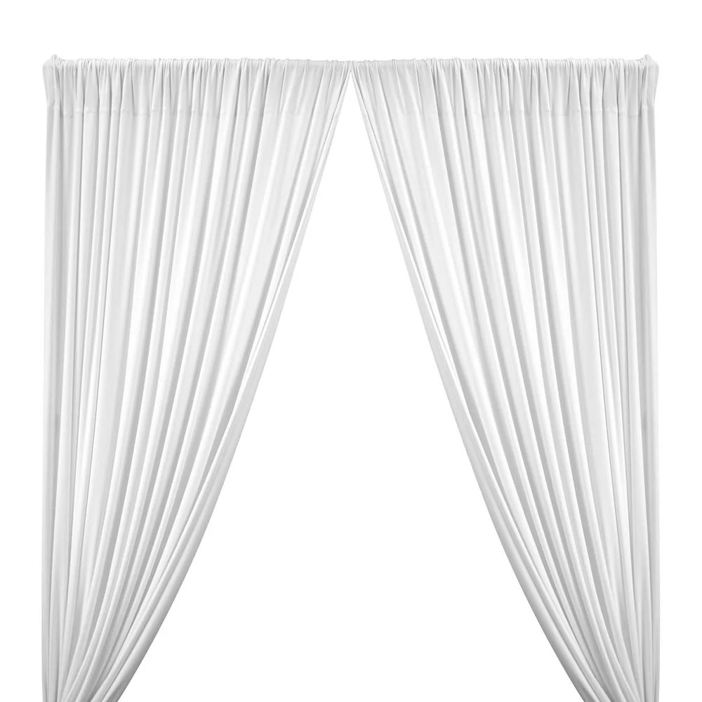 DTY Double-Sided Brushed Rod Pocket Curtains (All Colors Available) - White