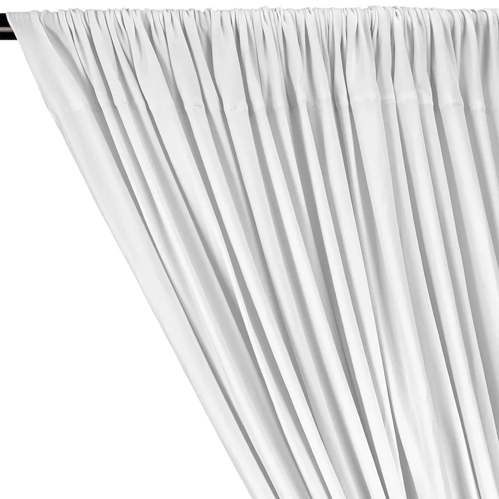 DTY Double-Sided Brushed Rod Pocket Curtains (All Colors Available) - White - Image 2