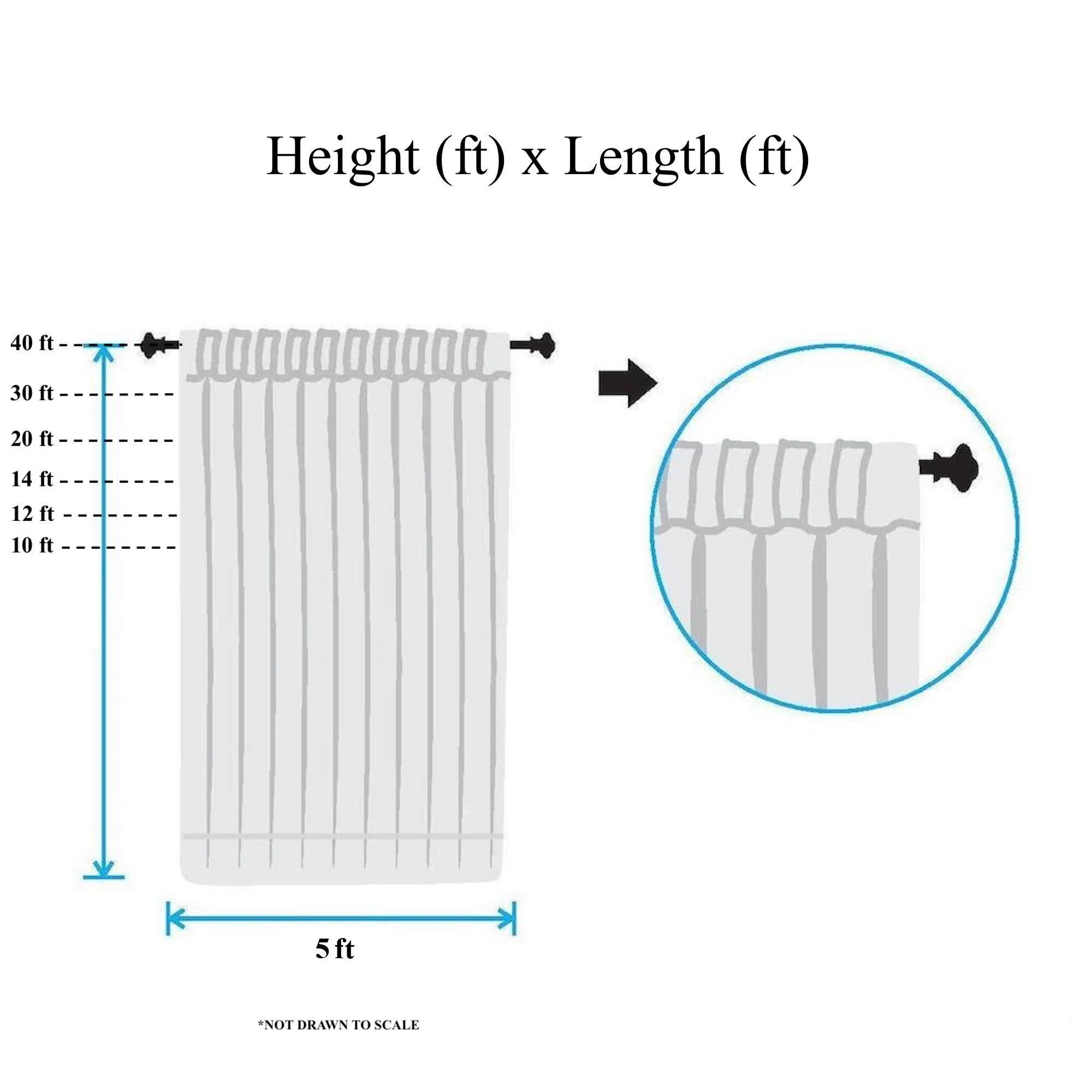 DTY Double-Sided Brushed Rod Pocket Curtains (All Colors Available) - White - Image 4