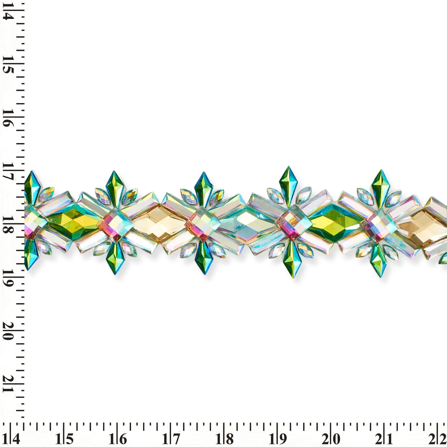 Embellished Resin Rhinestone Iron On Trim - Image 4
