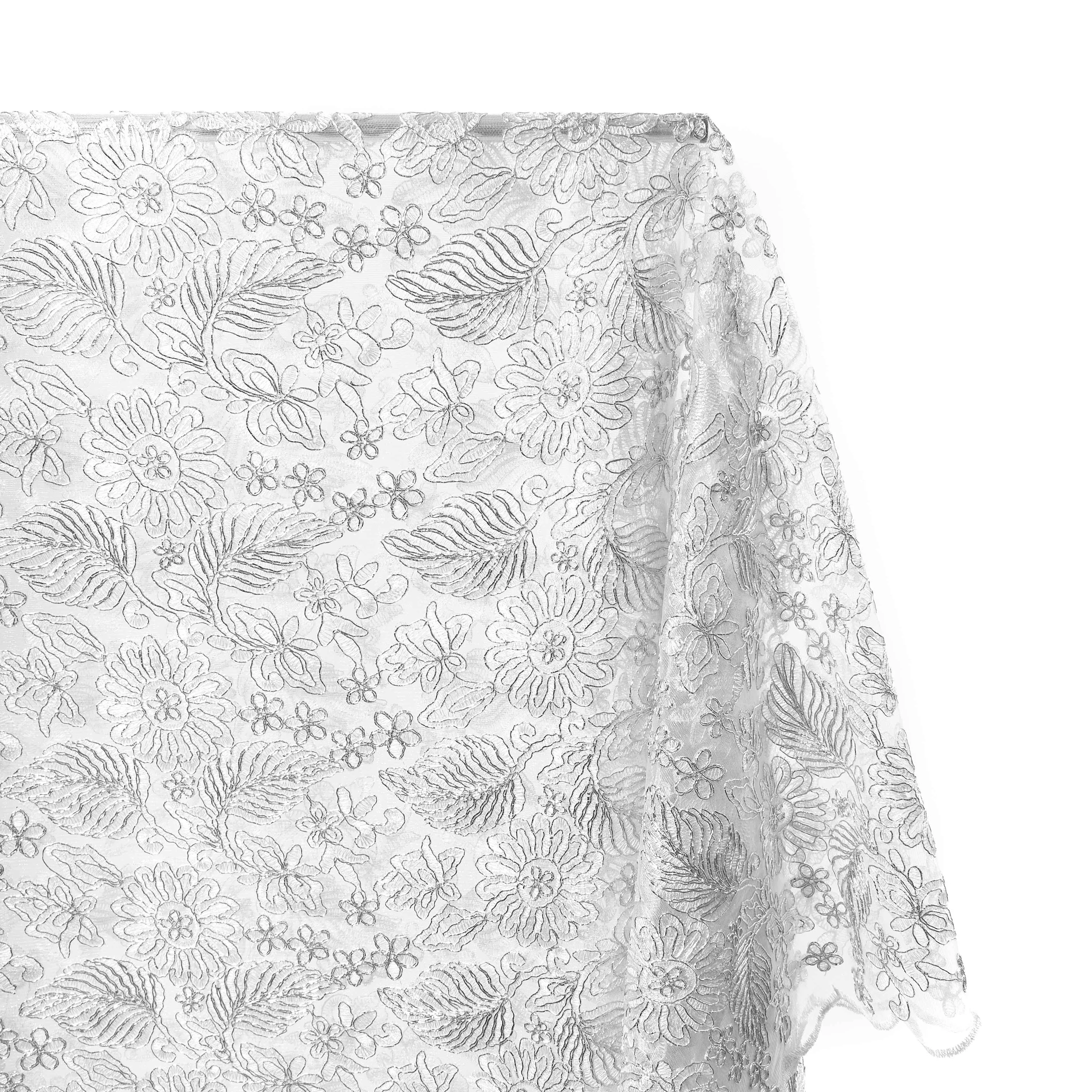 Embroidered Daisy Floral Lace - Image 2