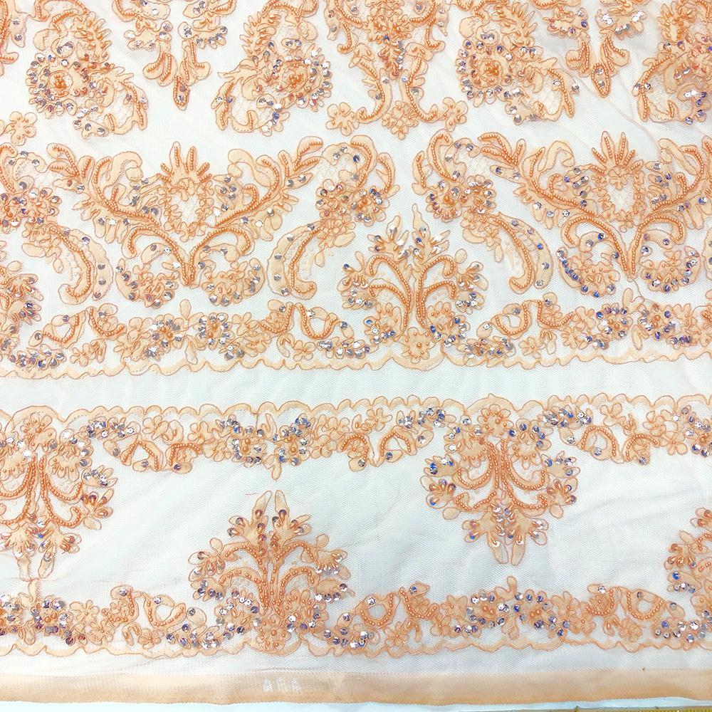 Empire Beaded Bridal Sequins on Mesh - Image 5