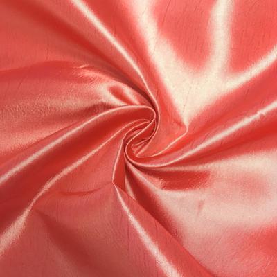 Extra Wide Nylon Taffeta Rod Pocket Curtains - Coral - Image 3