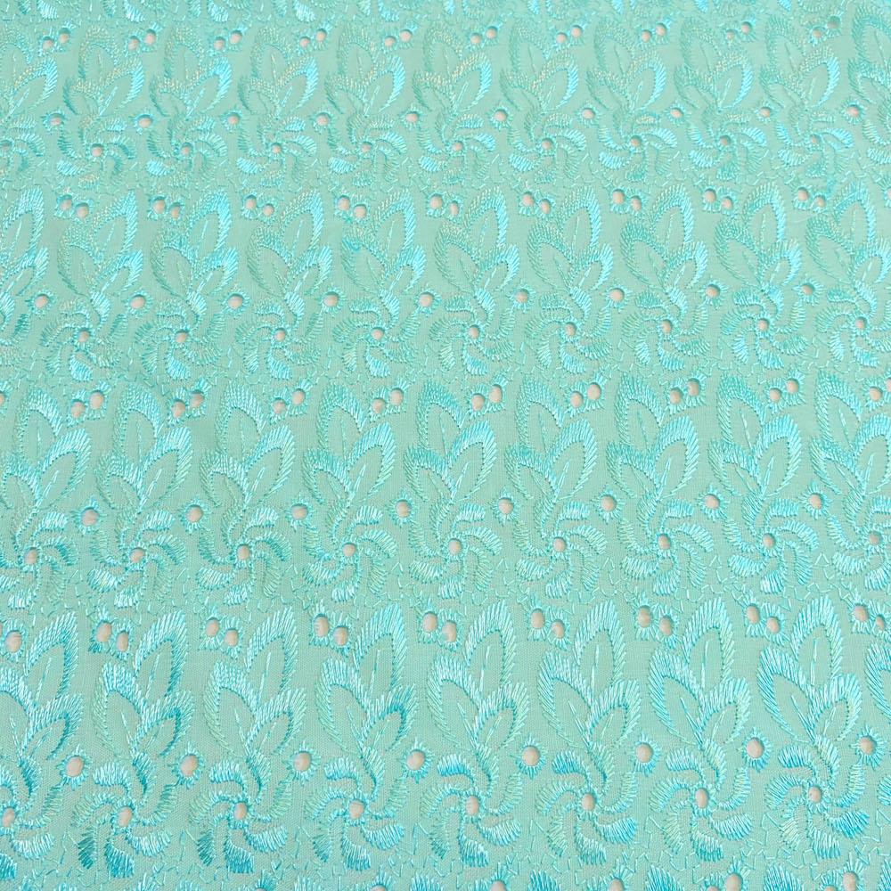 Eyelet Floral Embroidery Fabric - Image 29
