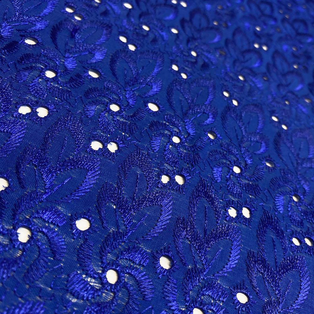 Eyelet Floral Embroidery Fabric - Image 36