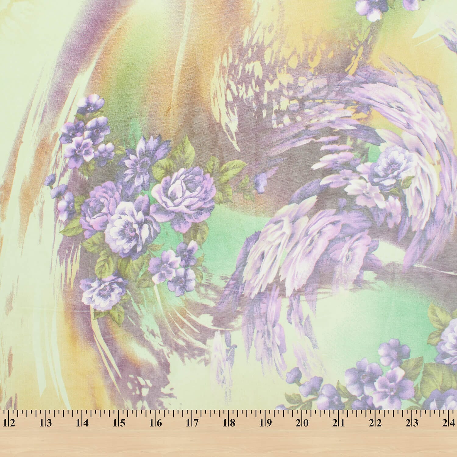 Floral Bouquet Swirl Printed Chiffon - Image 3