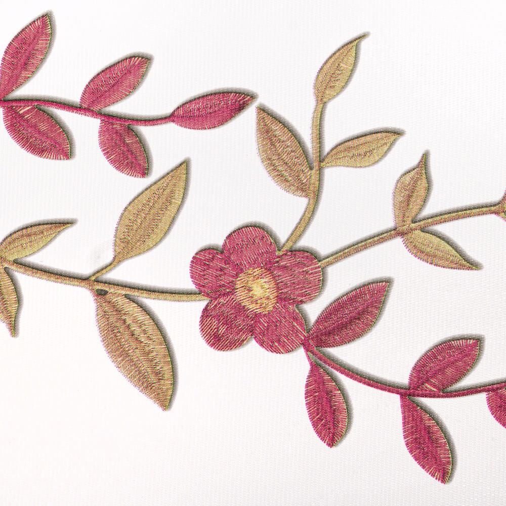 Floral Embroidery Oilcloth - Image 3
