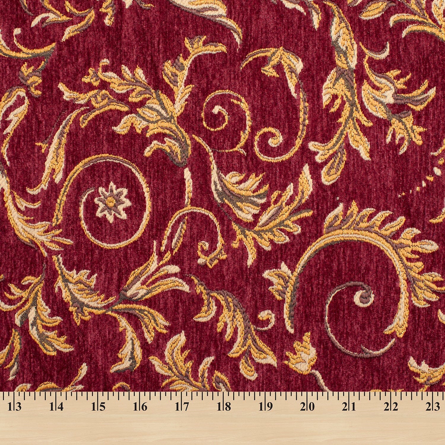 Floral Scroll Metallic Chenille Upholstery Jacquard - Image 5