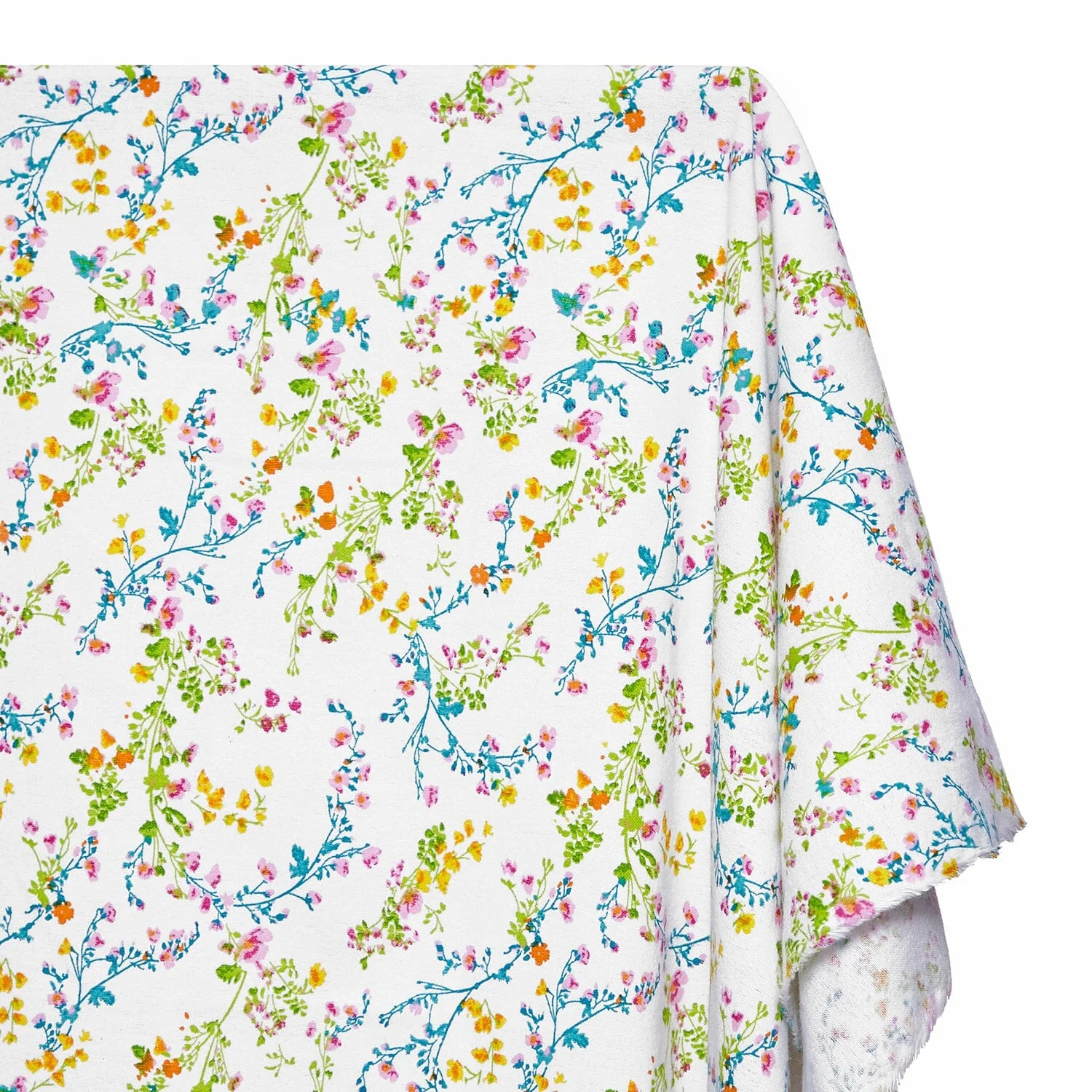 Floral Vine Printed Cotton Flannel - Image 2