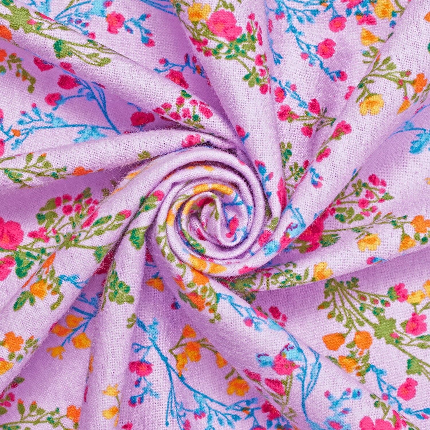 Floral Vine Printed Cotton Flannel - Image 6