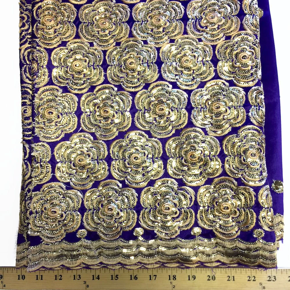 Floret African George Taffeta - Purple - Image 3
