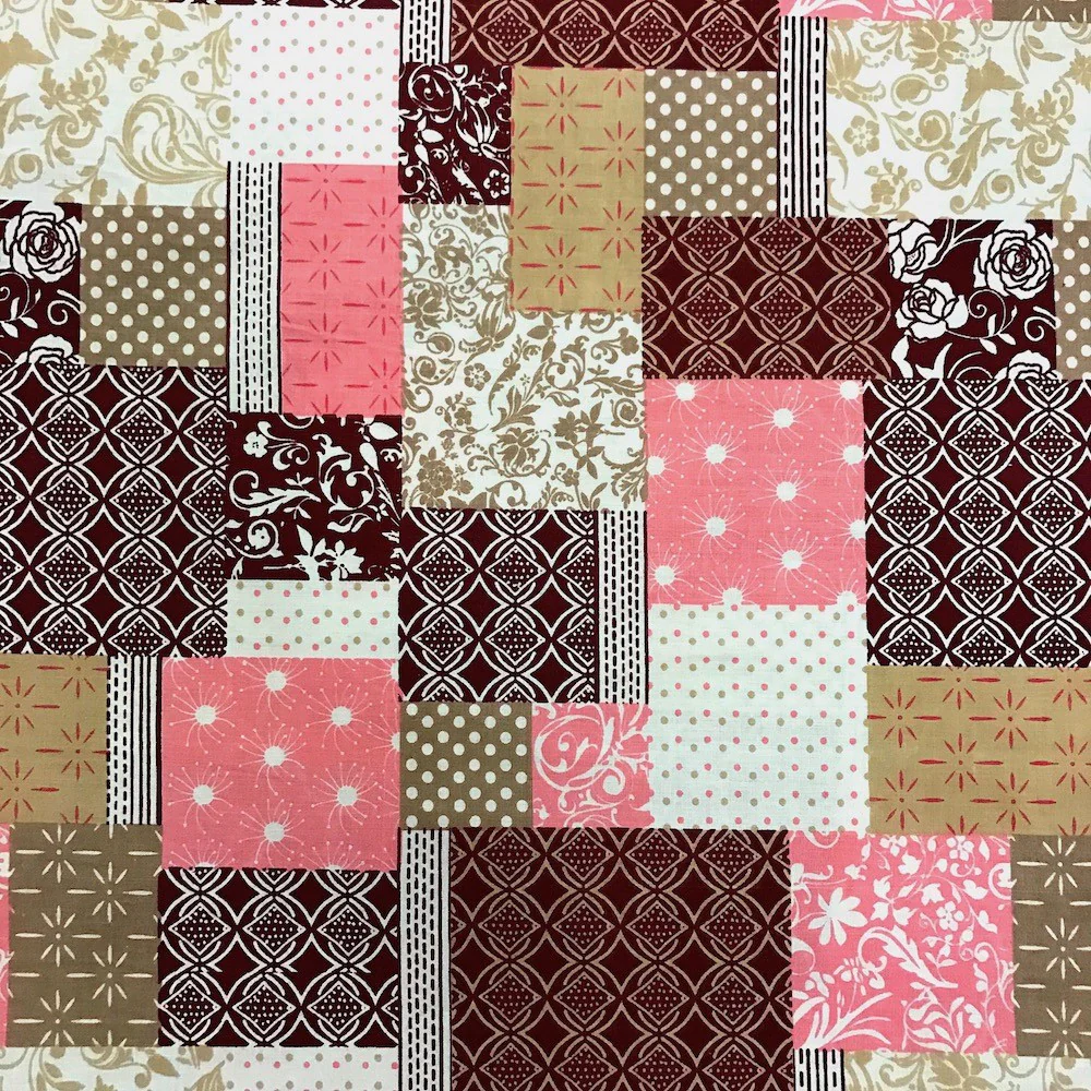 Foulard Patch Pink Print Sheeting - Image 3