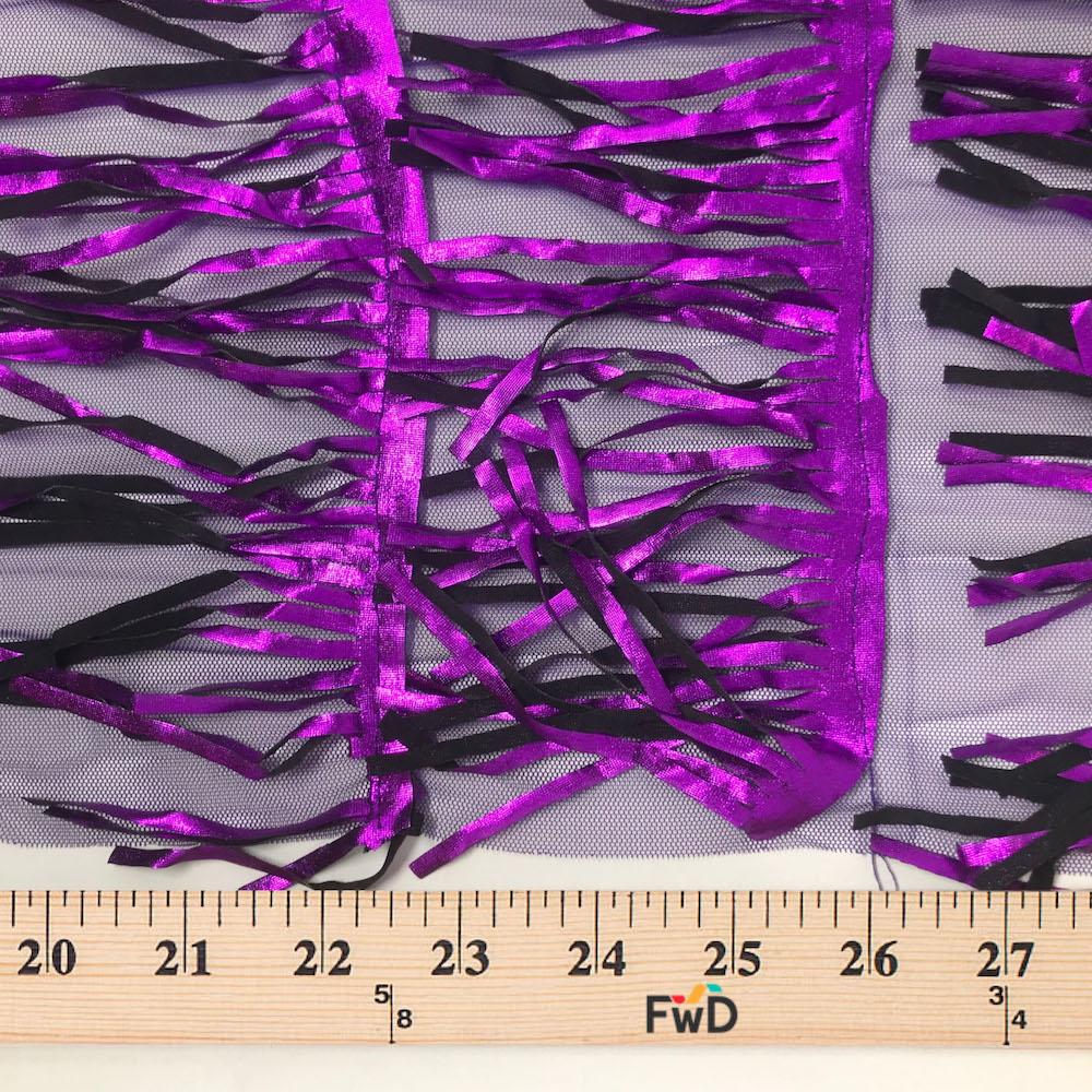 Fringe Layered Embroidery on Mesh - Image 4