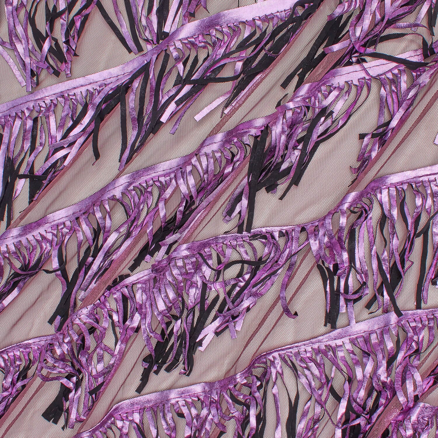 Fringe Layered Embroidery on Mesh - Image 5