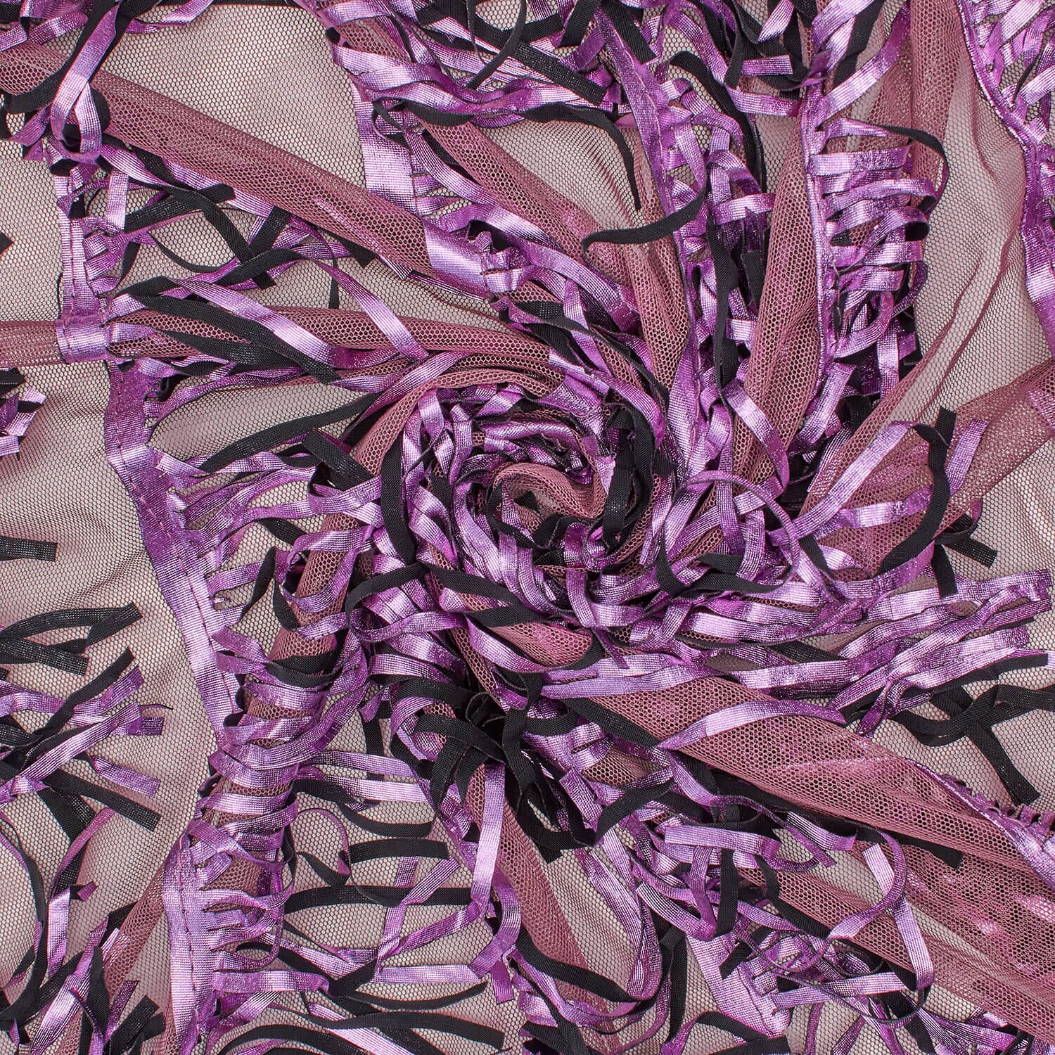 Fringe Layered Embroidery on Mesh - Image 6