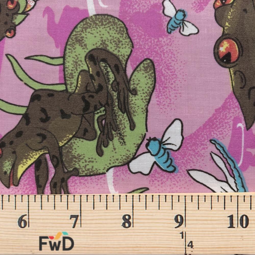 Frog Pond Pink Print Broadcloth - Image 3