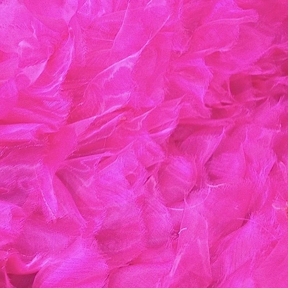 Fuchsia Ruffle Organza