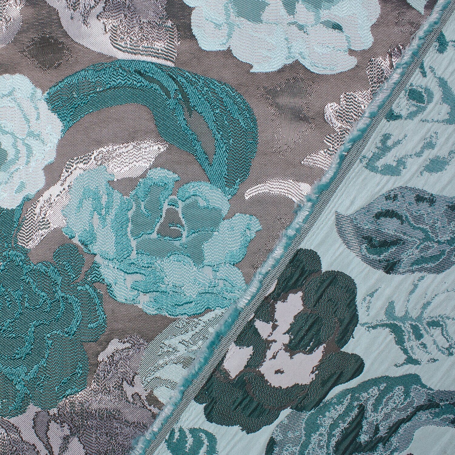 Garden Bloom Floral Extra Wide Metallic Upholstery Jacquard - Image 12