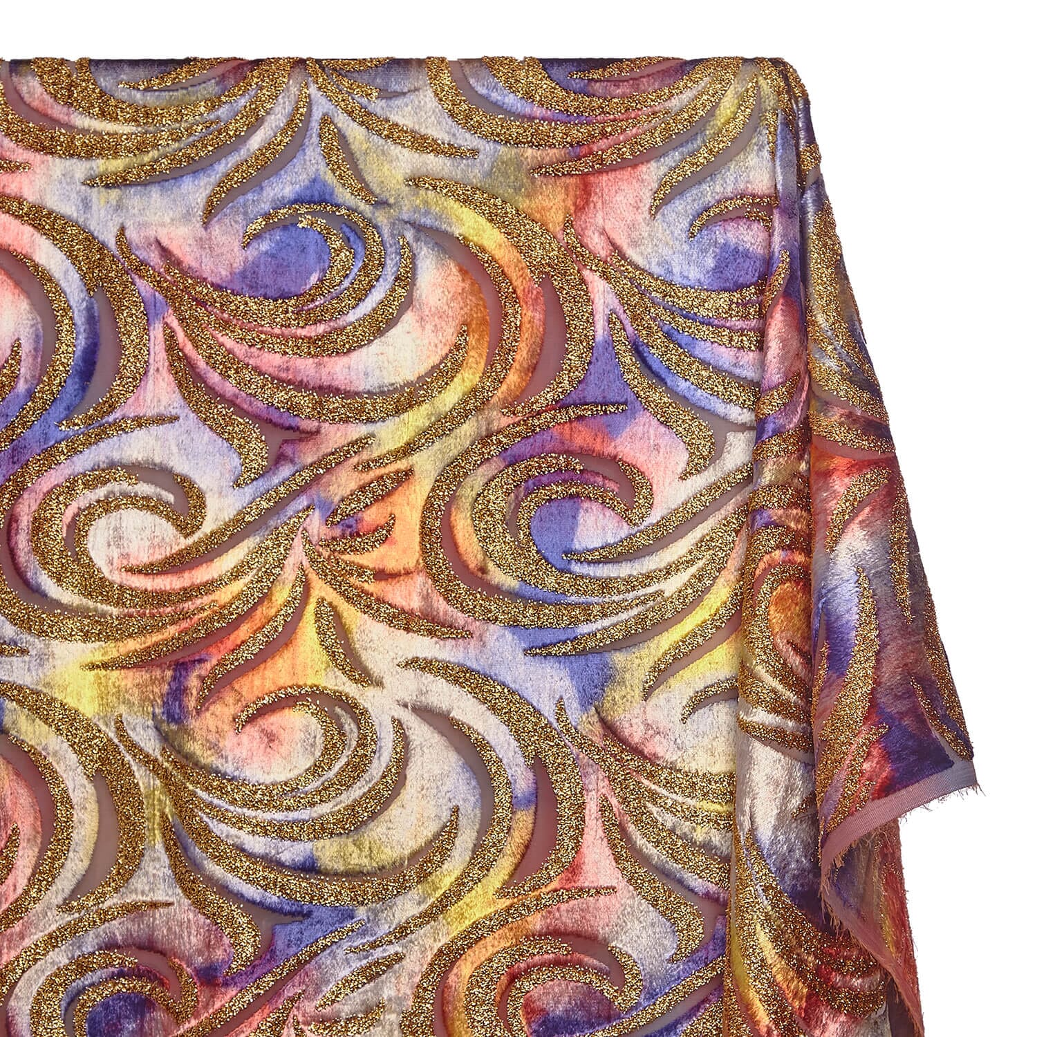 Geometric Metallic Velvet Burnout On Mesh - Image 6