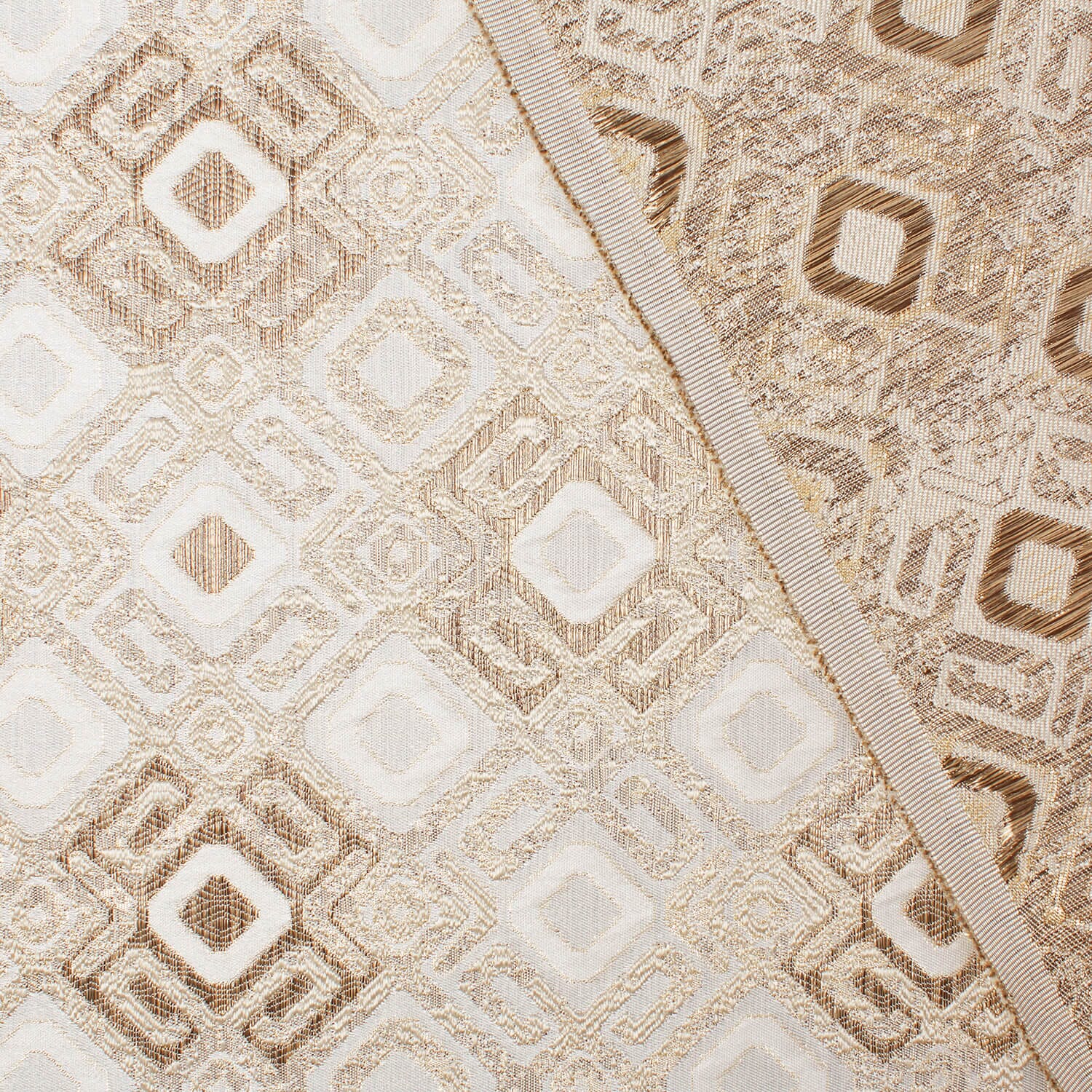 Geometric Square Extra Wide Metallic Upholstery Jacquard - Image 12
