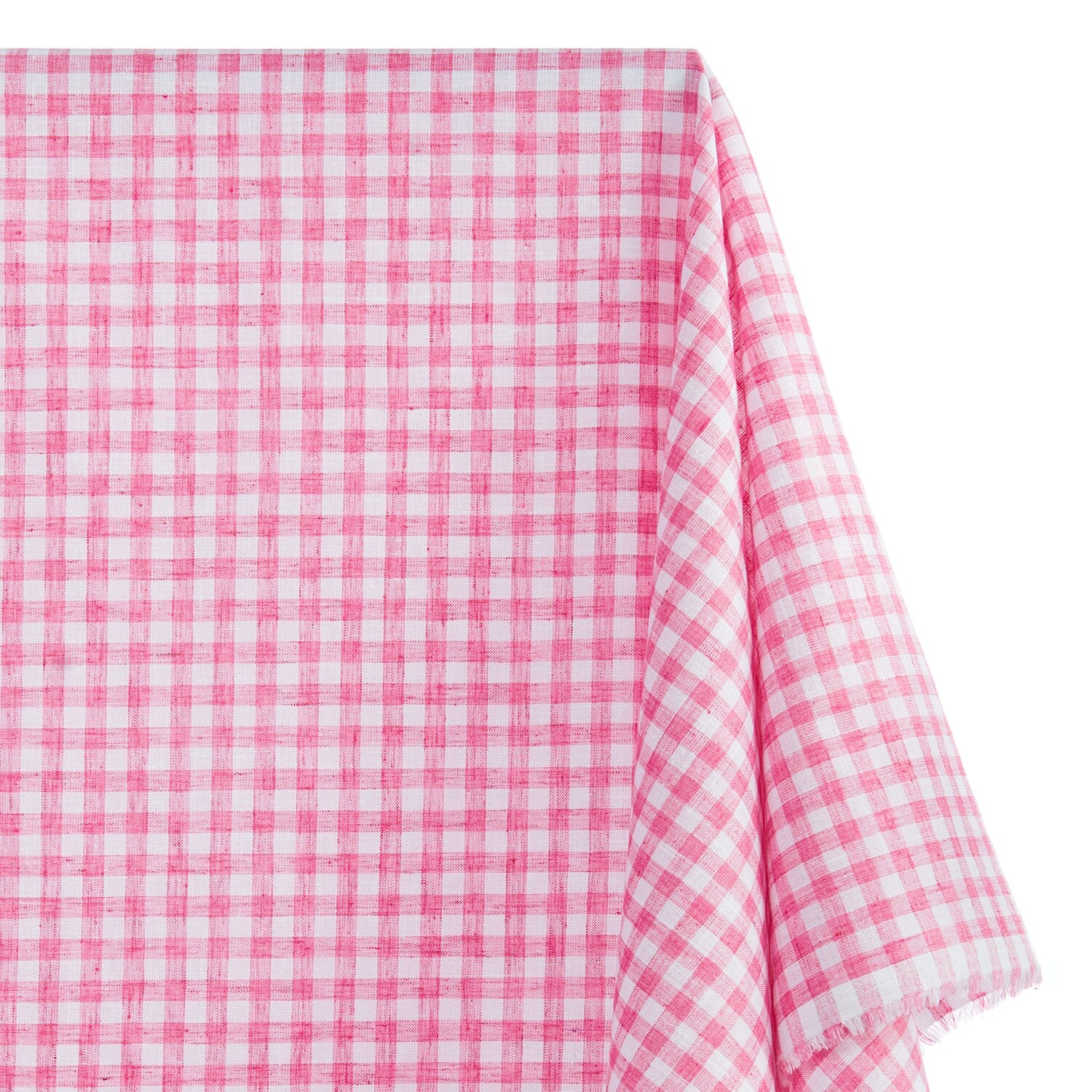 Gingham Check Linen-Look - Image 5
