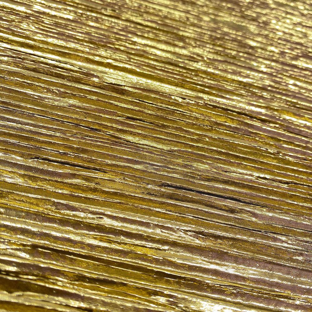 Gold Pleated Tissue Lame - Image 2