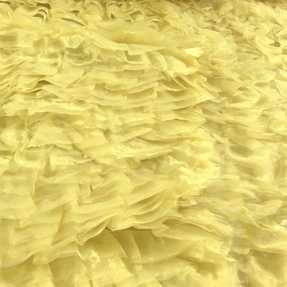 Gold Ruffle Organza - Image 2
